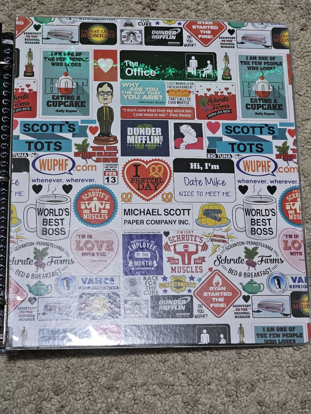 New! The Office Dunder Mifflin Memorabilia Bundle - Binder / Folder / Notebook - Picture 5 of 11